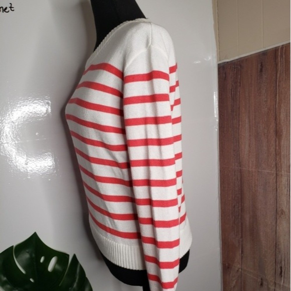 J.Crew Striped Crew Neck Long Sleeve Sweater Sz XXS - Picture 11 of 12